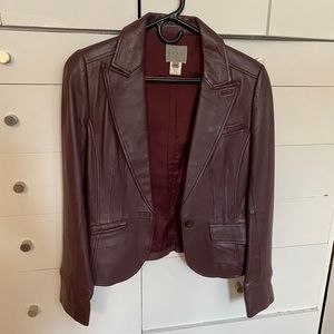 Adec2 leather blazer